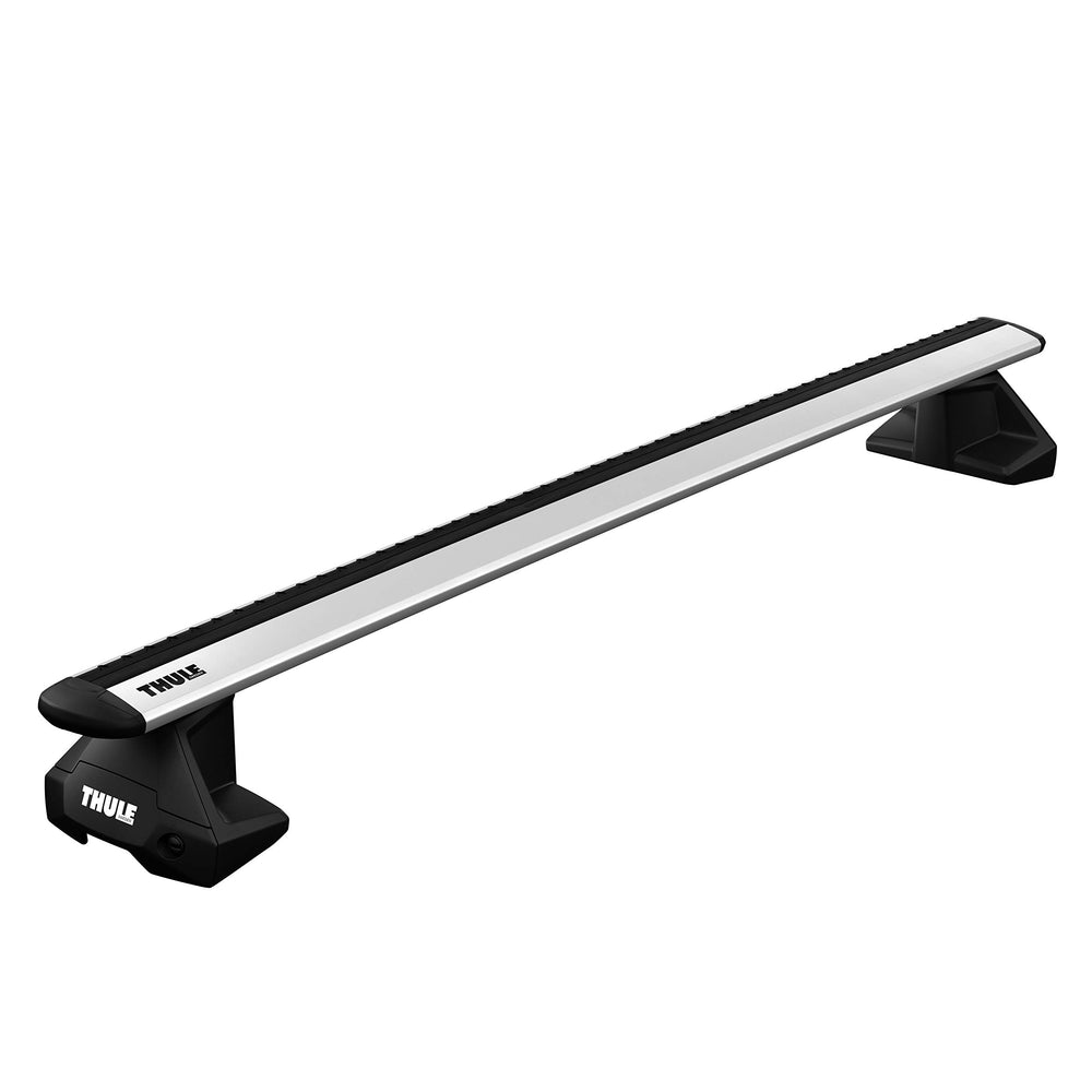 Thule mounted clamp foot with WingBar Evo demonstrating stable load support benefit