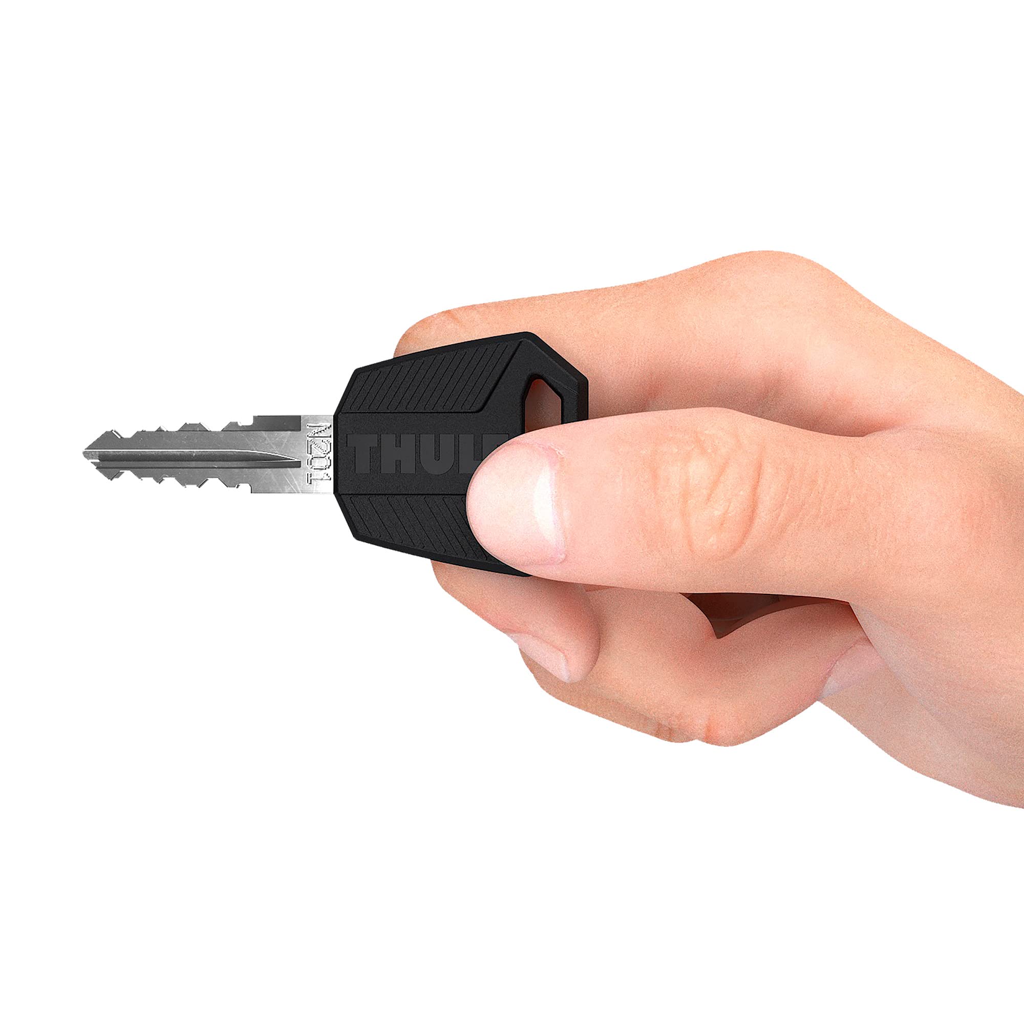 Thule close-up of comfort key grip highlighting ergonomic turning advantage