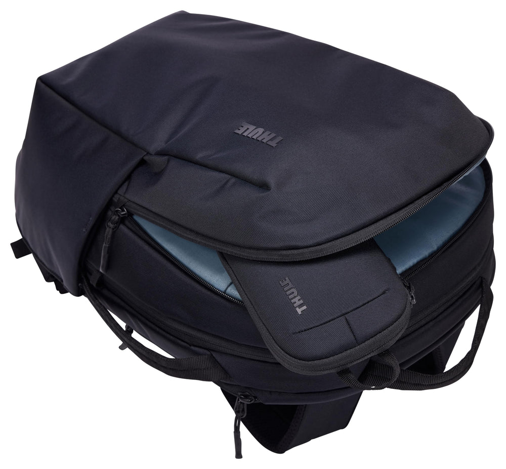 Thule organizer with chargers and cables demonstrating tidy storage