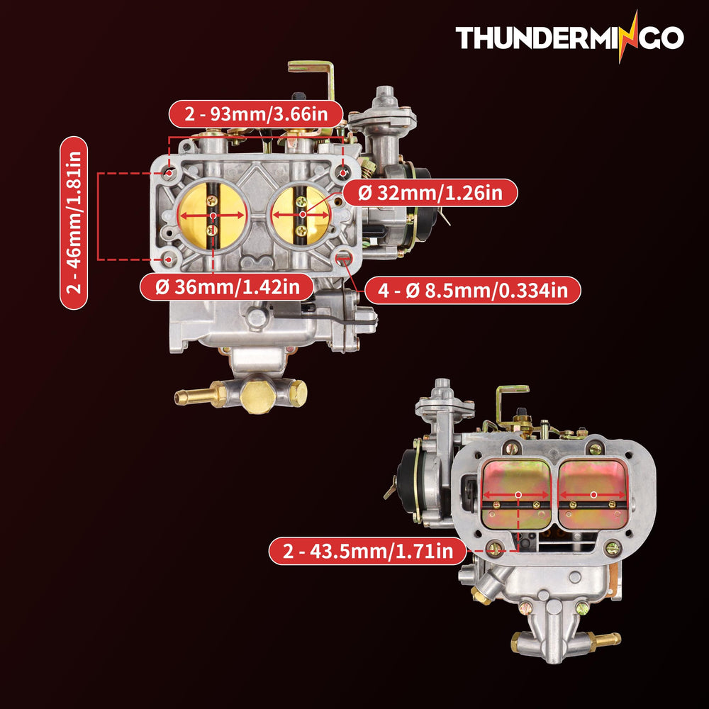 THUNDERMINGO side linkage detail showing precise throttle linkage for smooth response
