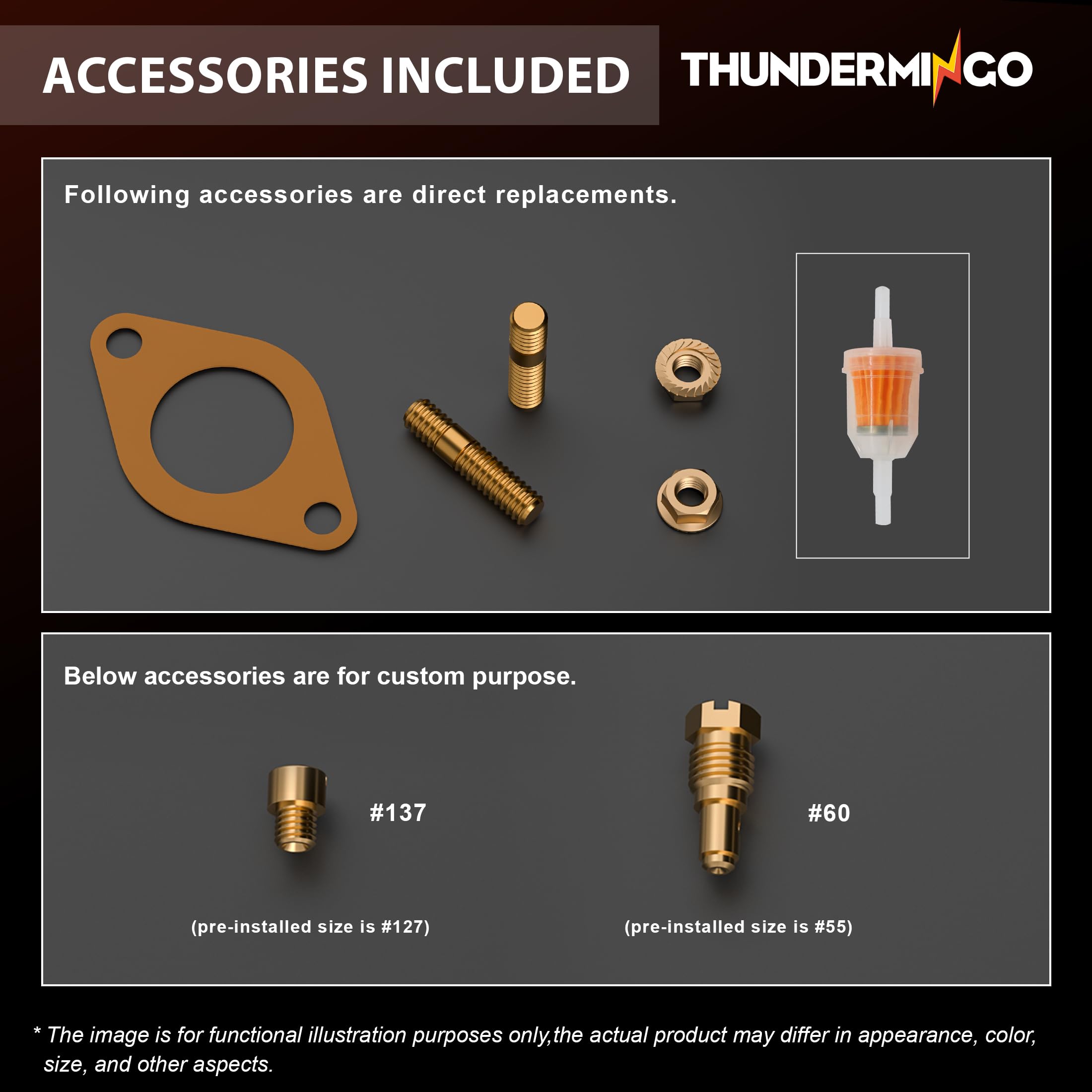 THUNDERMINGO packaging and accessories included for ready installation
