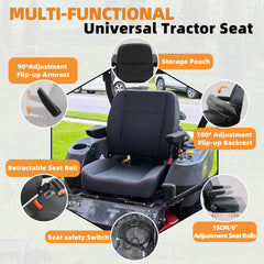 TICSEA seat belt and operator switch detail for improved safety and machine integration