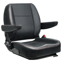 TICSEA front profile seat showing ergonomic contour and durable upholstery for comfort