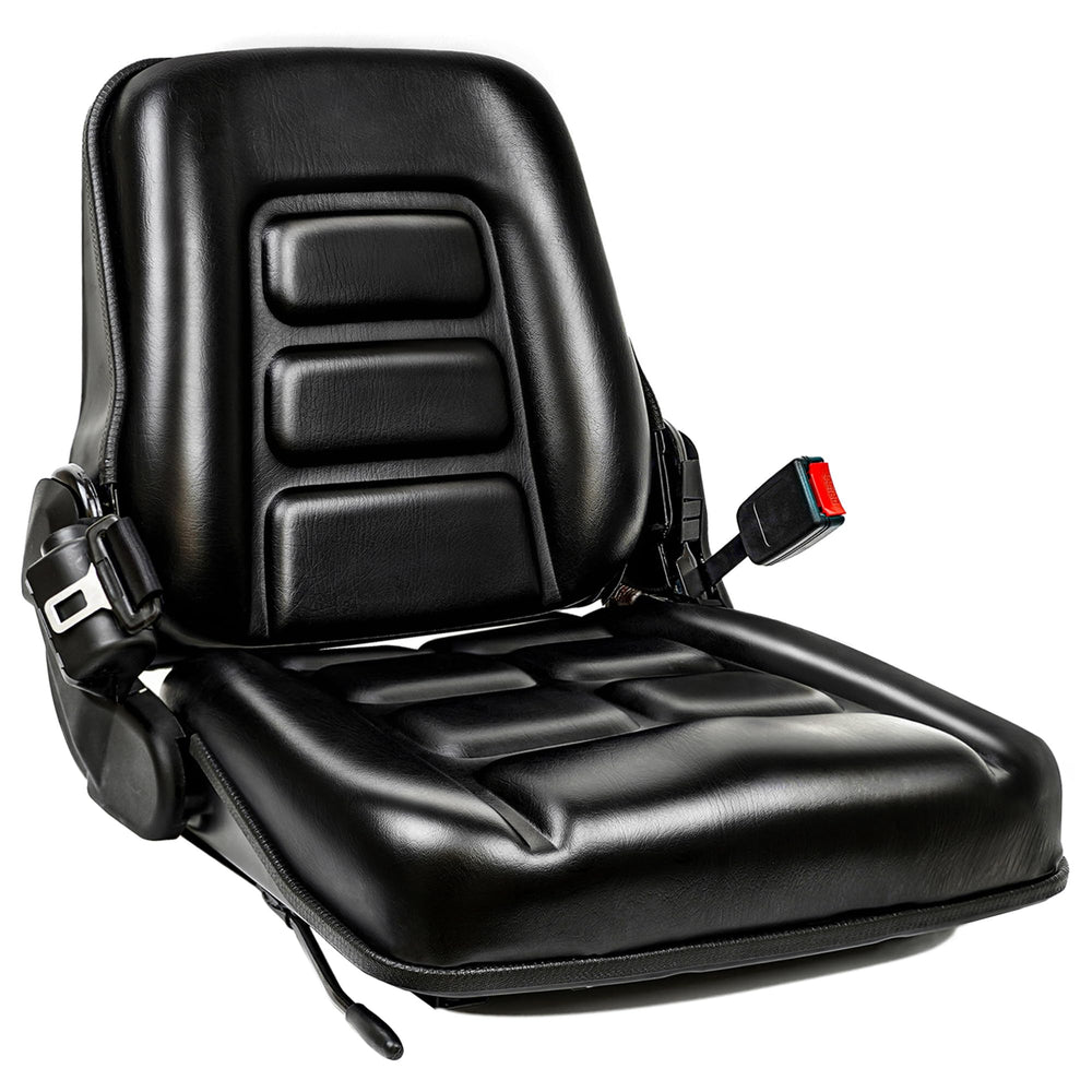 TICSEA front view of seat assembly showing ergonomic shape and support