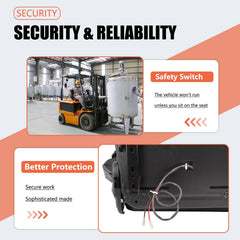 TICSEA retractable seat belt and buckle enhancing operator safety