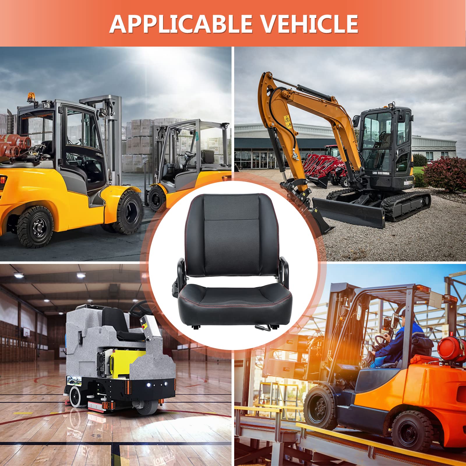 TICSEA seat in warehouse setting illustrating comfort and durability for operators
