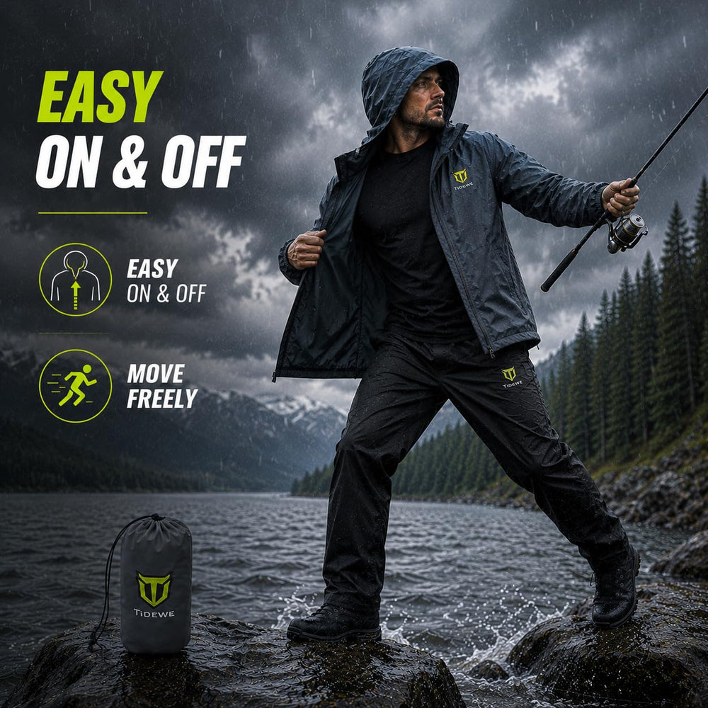 TIDEWE jacket pocket detail highlighting storage and easy access benefits