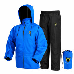 TIDEWE rain suit front view showing full coverage and dry protection
