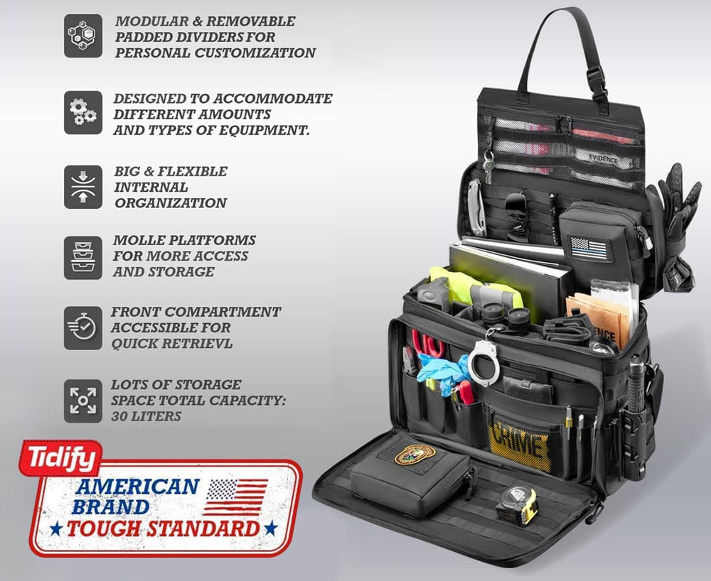 Tidify heavy-duty handle and zipper hardware built for frequent use