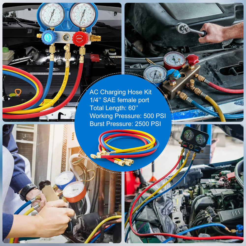 Tigbear kit in rooftop AC repair scene highlighting portability and on-site service efficiency