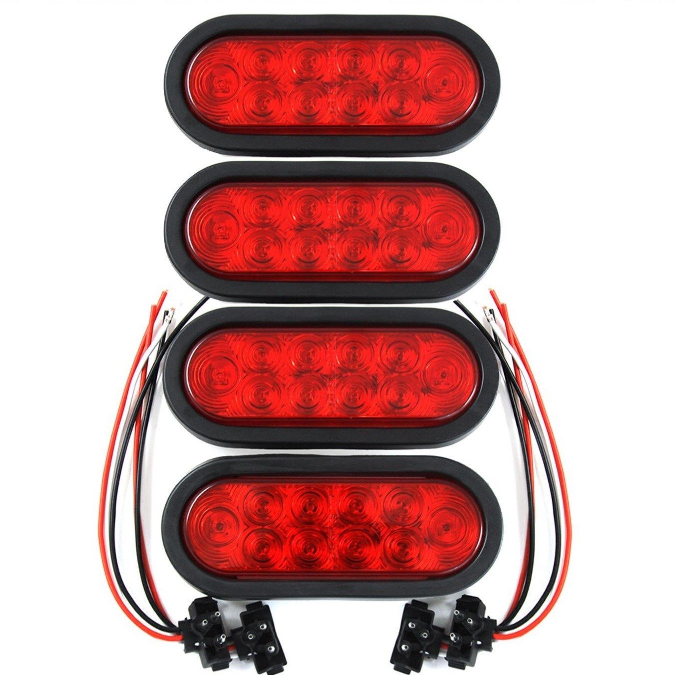 Tigerflex ROULERUS front lens showing bright red LEDs and clear signaling benefit