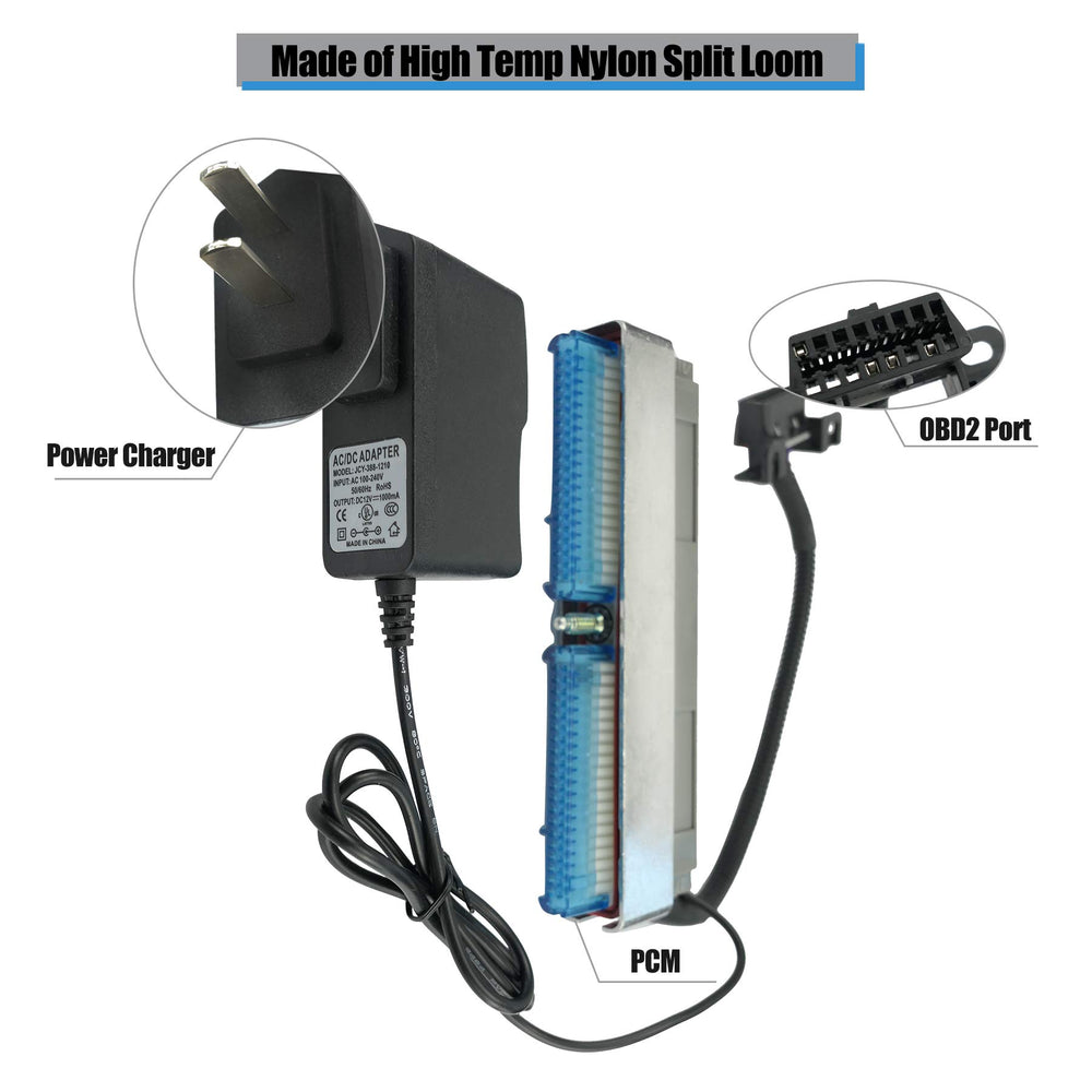 TIKSCIENCE 12V power supply and cables supplying stable bench power for safe flashing