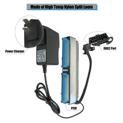 TIKSCIENCE 12V power supply and cables supplying stable bench power for safe flashing