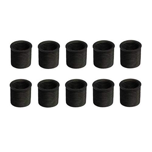 TIME-SERT front view of 10-pack inserts showing precise threads and durable steel construction for reliable repairs