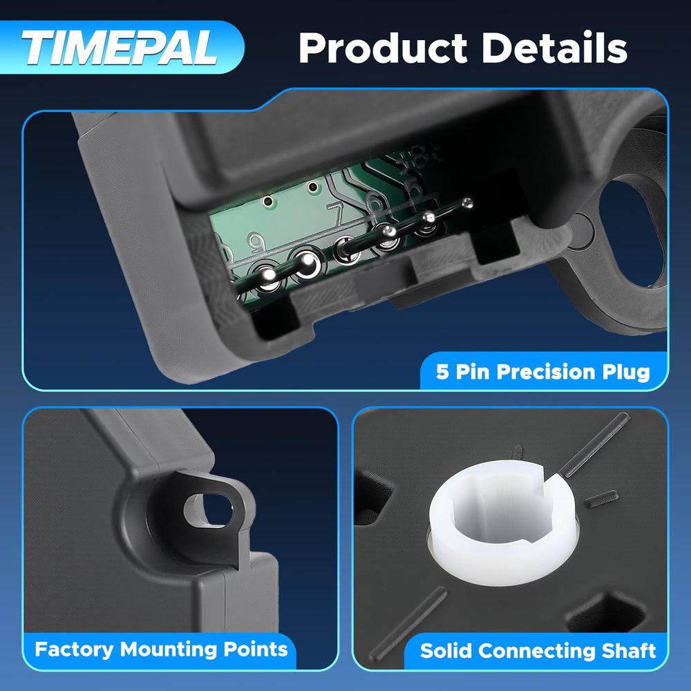 TIMEPAL actuator next to ruler showing compact size for correct fitment