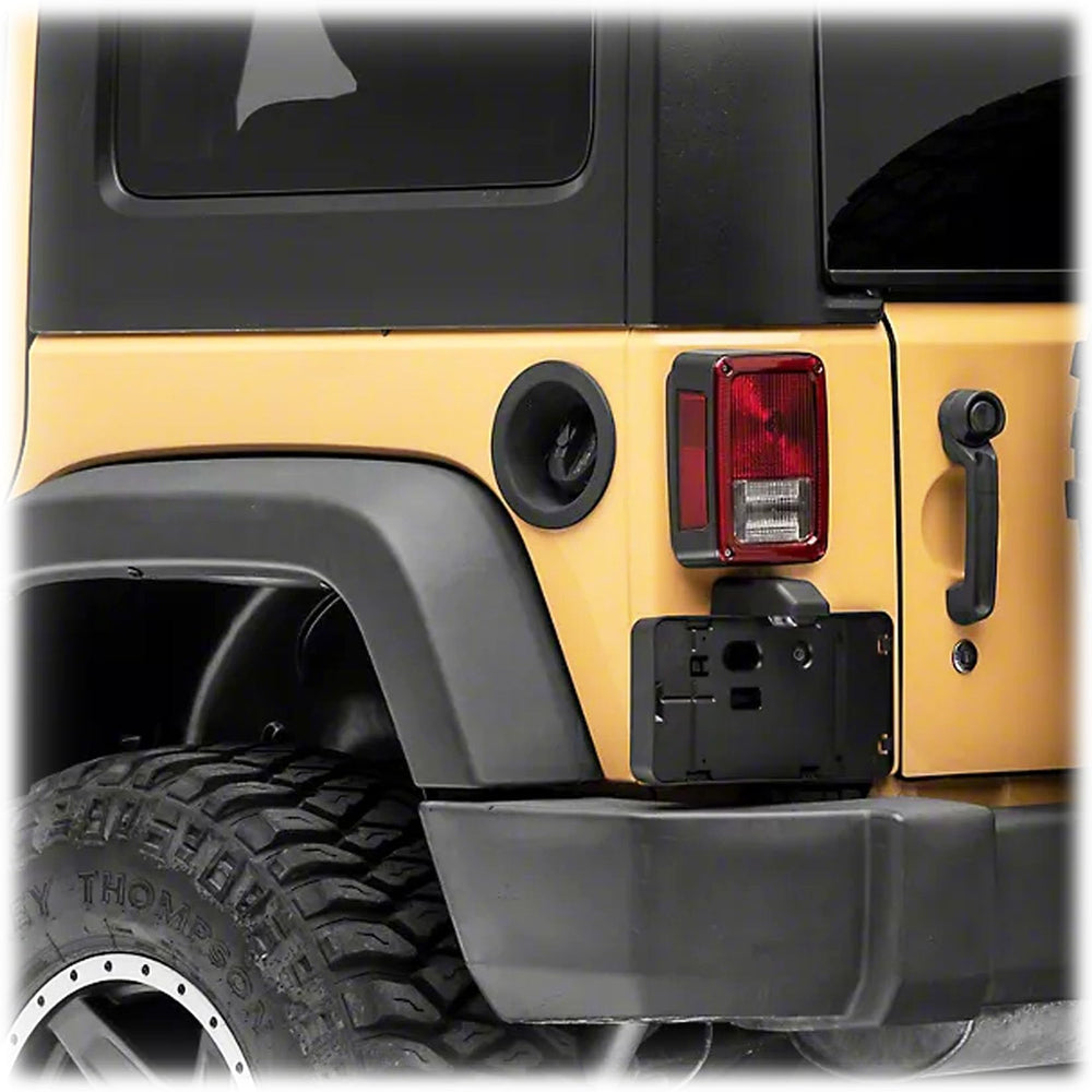 Timilge lifestyle shot of frame on Jeep shows neat OEM-style appearance