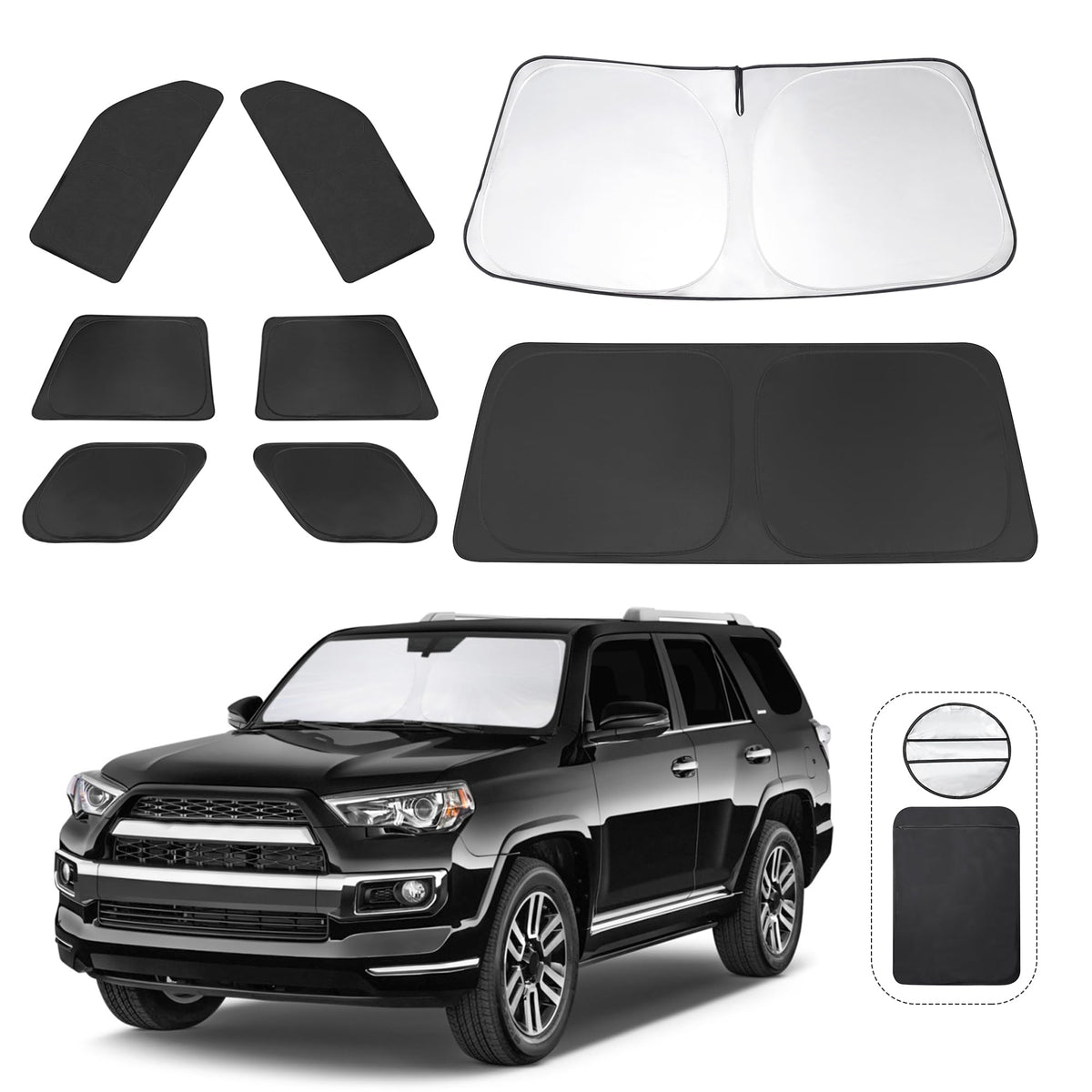 TINGLU front view of 8PCS kit packaging showing a tailored 4Runner fit and easy install benefit