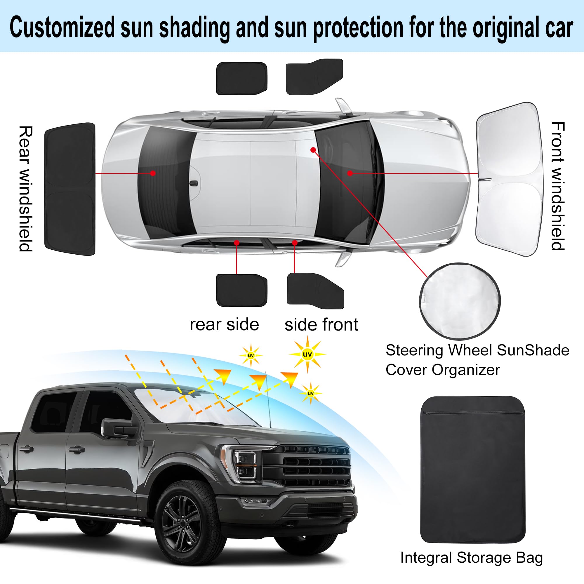 TINGLU installed full side window view keeping rear cabin cooler and comfortable