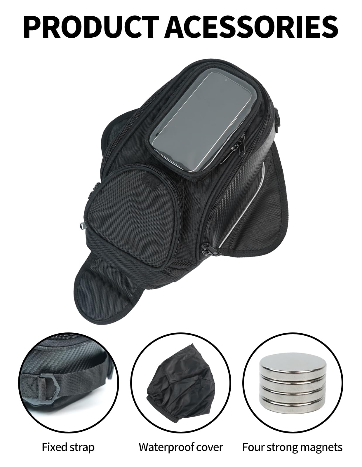 TINGPAI side profile featuring quick-buckle fixing strap for extra security