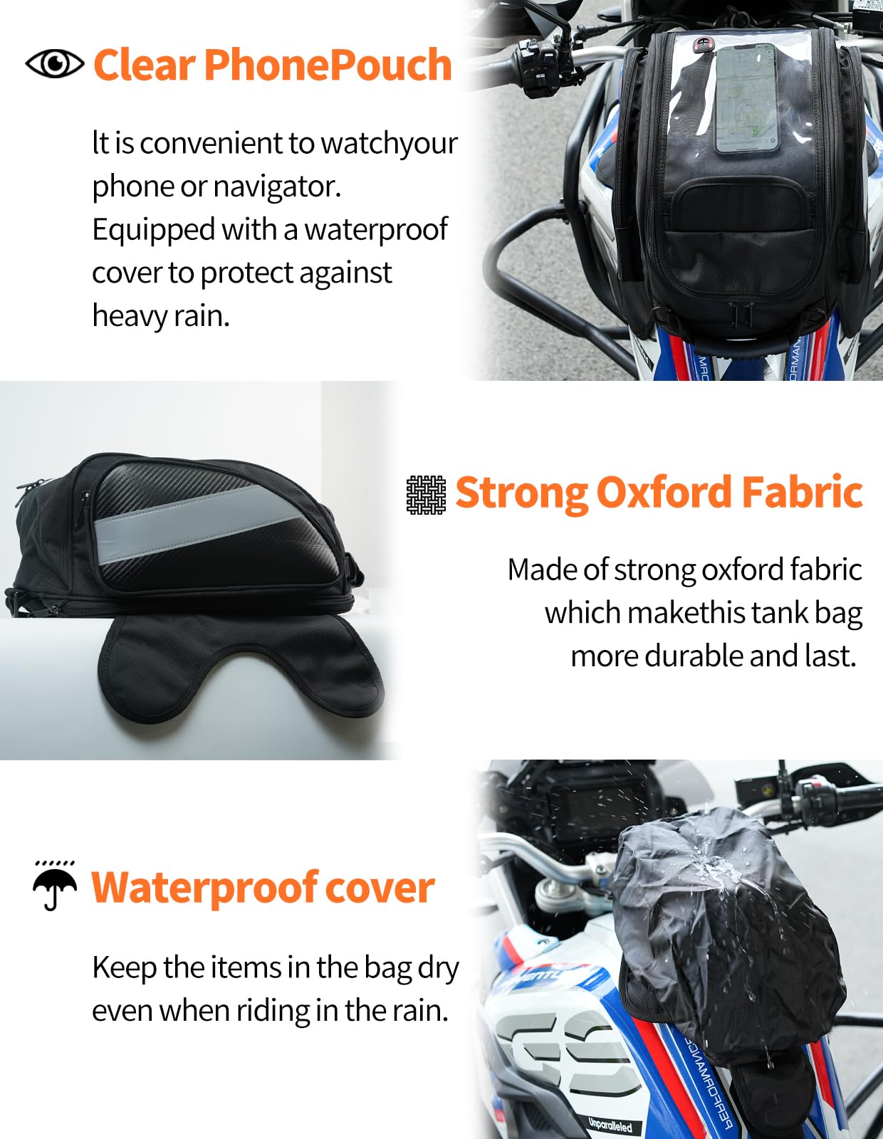 TINGPAI top handle and open main compartment for easy carry and access