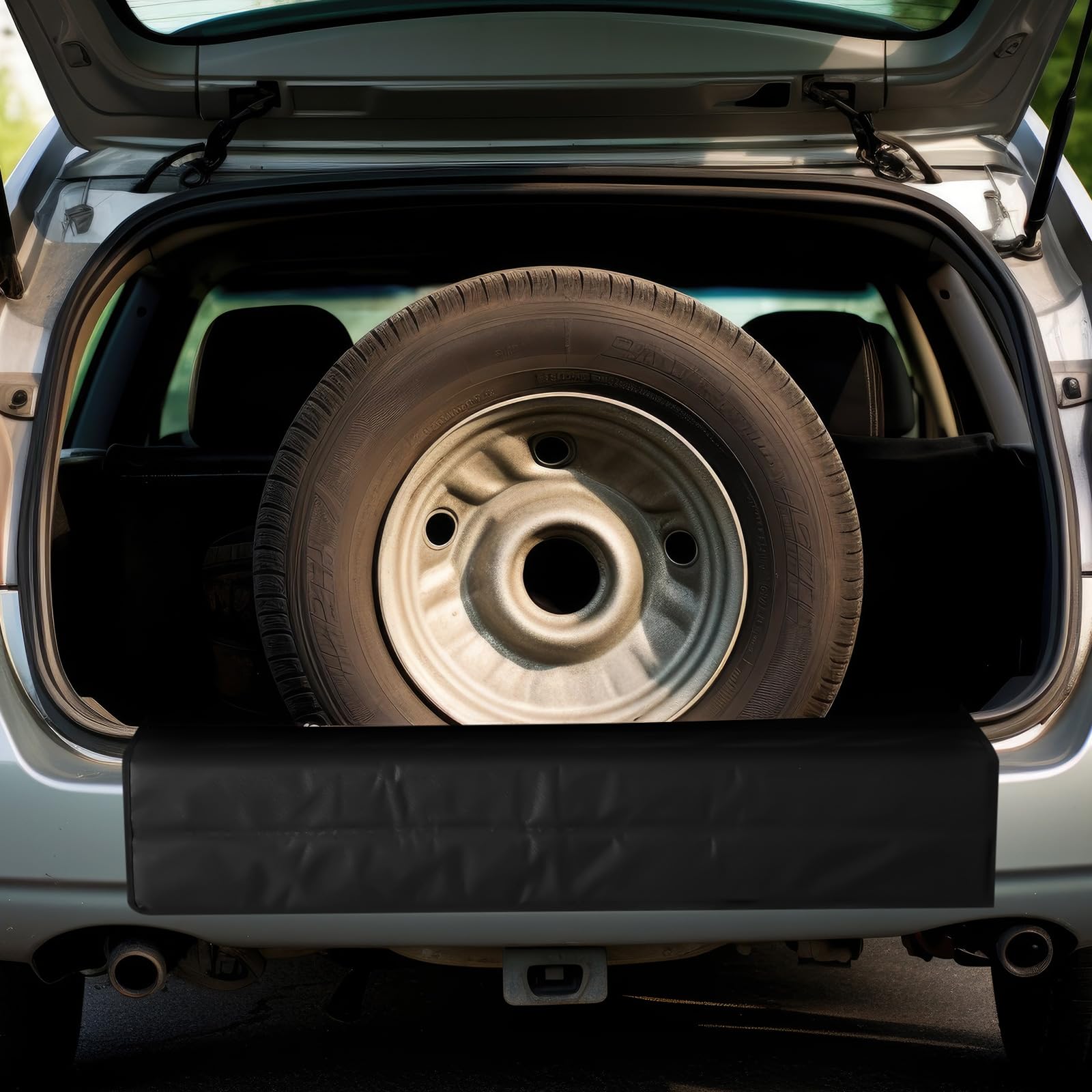 Tinideya bumper protector next to measuring tape showing exact size