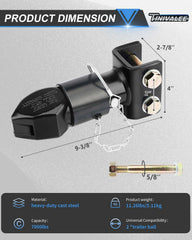 Tinivalee close-up of sleeve-lock latch highlighting fast engagement and reliable hold