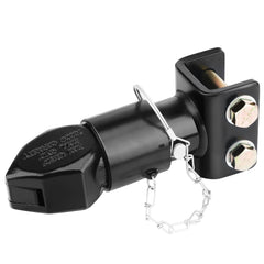 Tinivalee front view coupler showing secure ball connection and improved towing safety