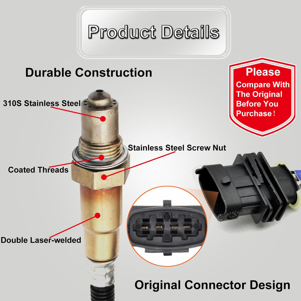 TINJO O2 sensor installed under hood of Chevy Cruze demonstrating proper fit and improved readings