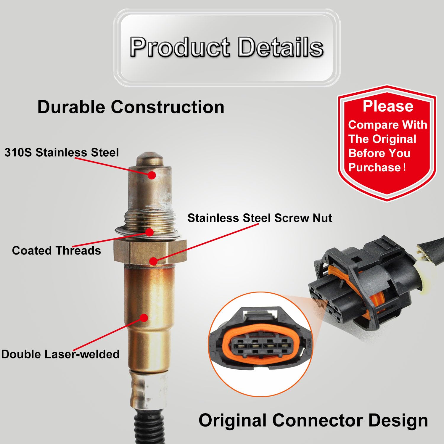 TINJO wired connector close-up showing OE-style plug for straightforward plug-and-play fit