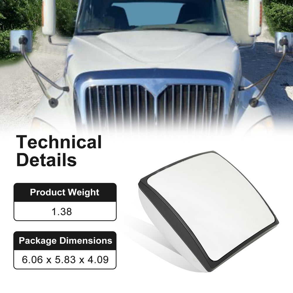 TINWID1919 side profile of mirror head highlighting chrome edge and mounting interface strength