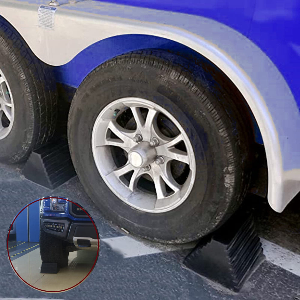 Tiousmoky chocks at a campsite with RV and gear showing practical outdoor use