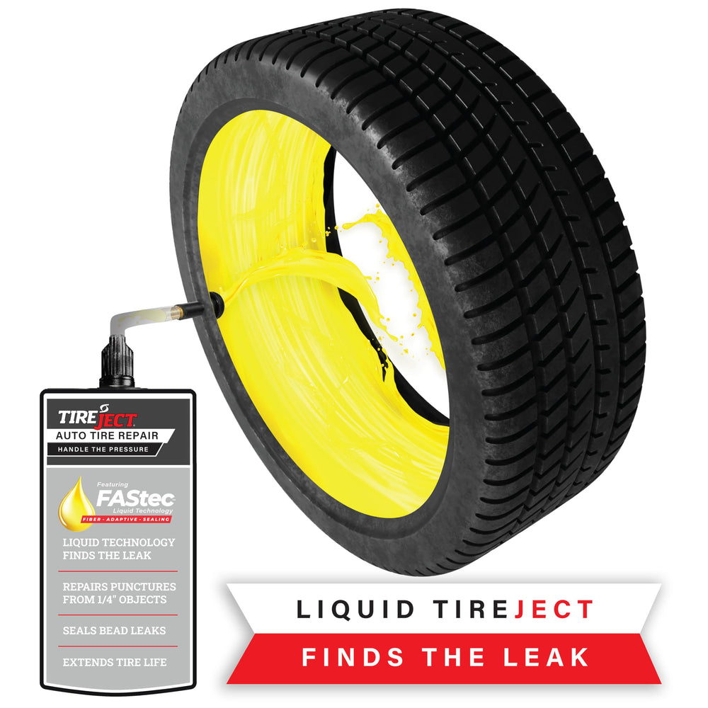 TireJect used on a truck at roadside showing quick emergency tire repair
