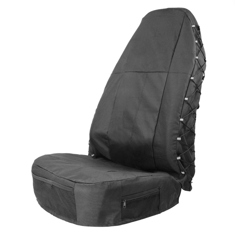 TIROL front view seat cover showing full coverage and protection benefit
