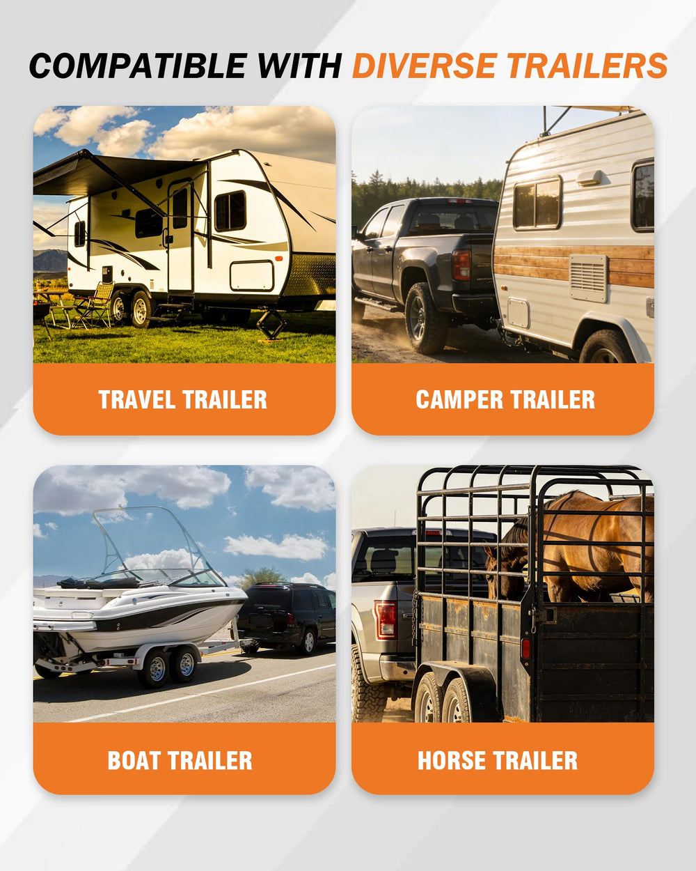 TIROL scale lifestyle scene with RV pretrip check promoting reliable safety checks before towing trips