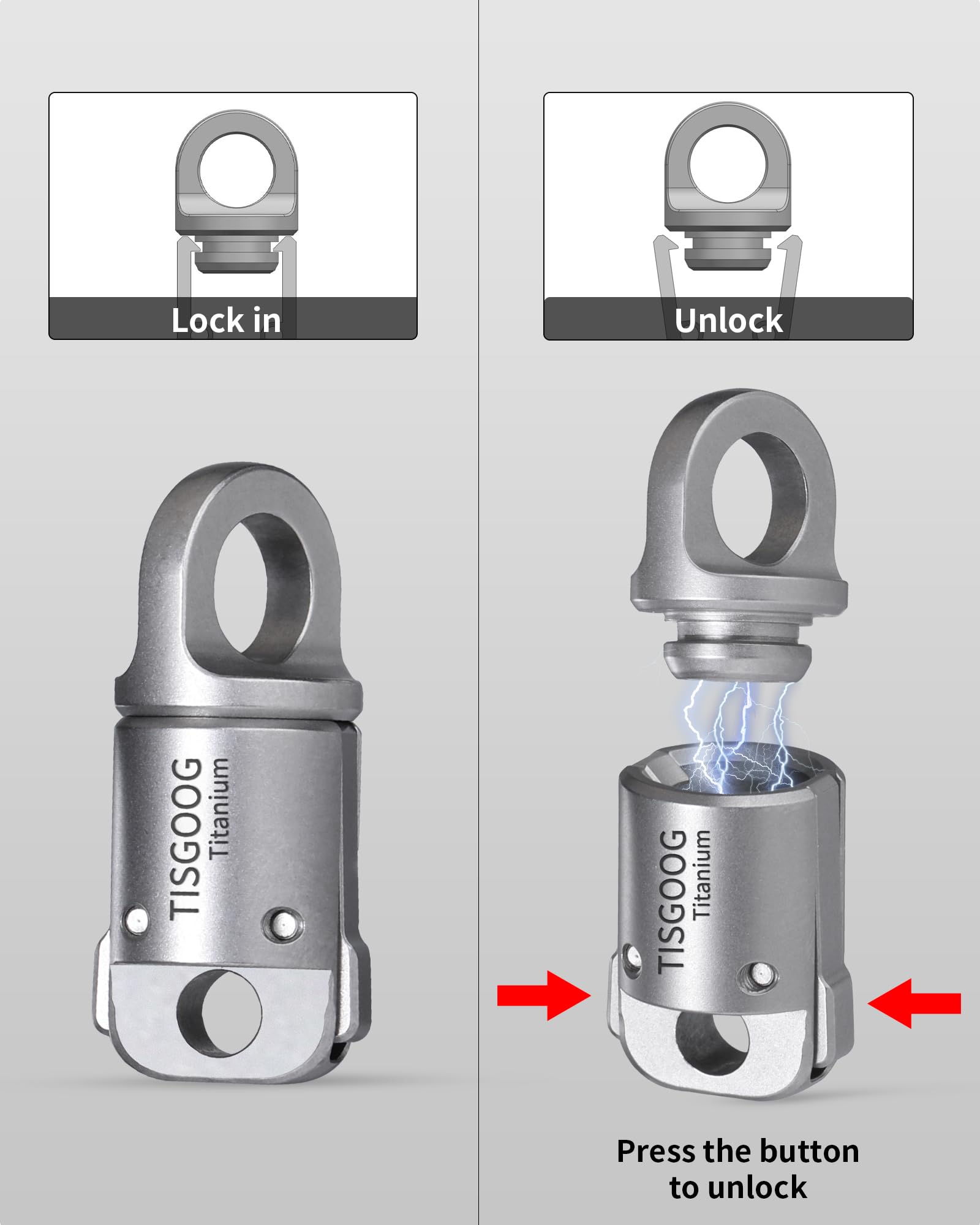 TISGOOG close-up of magnetic mechanism highlighting fast automatic connection