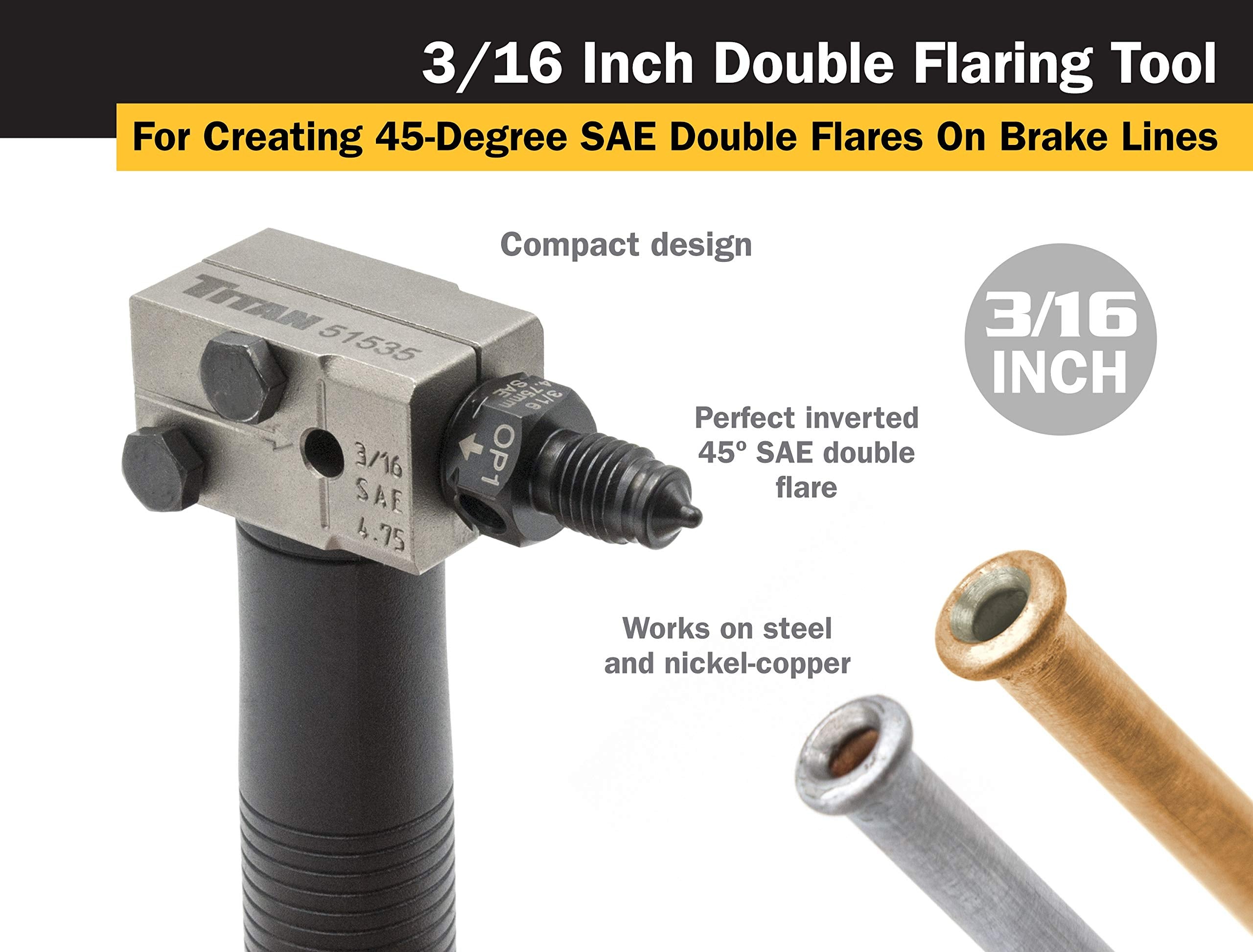 Titan 51535 lubricant and positioning bolt visible to reduce friction and improve consistency