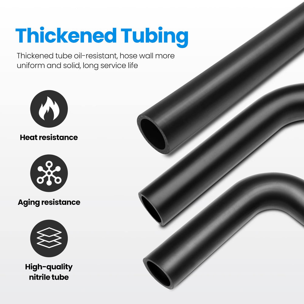 TKKEUEP detailed shot of hose ends with clamps demonstrating easy installation