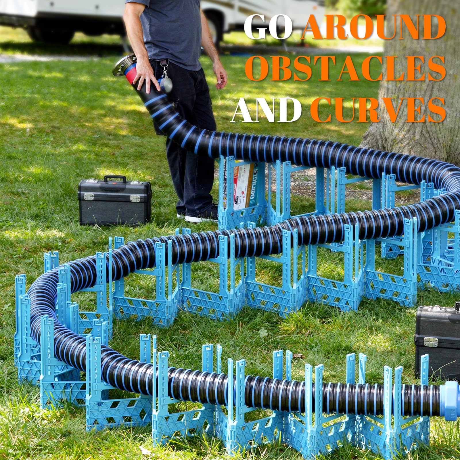Tlaleikejia height adjustment slide demonstrated for matching drain elevation