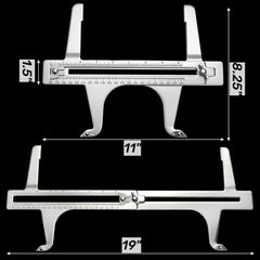 Tlence close up of dual scale markings for accurate readings