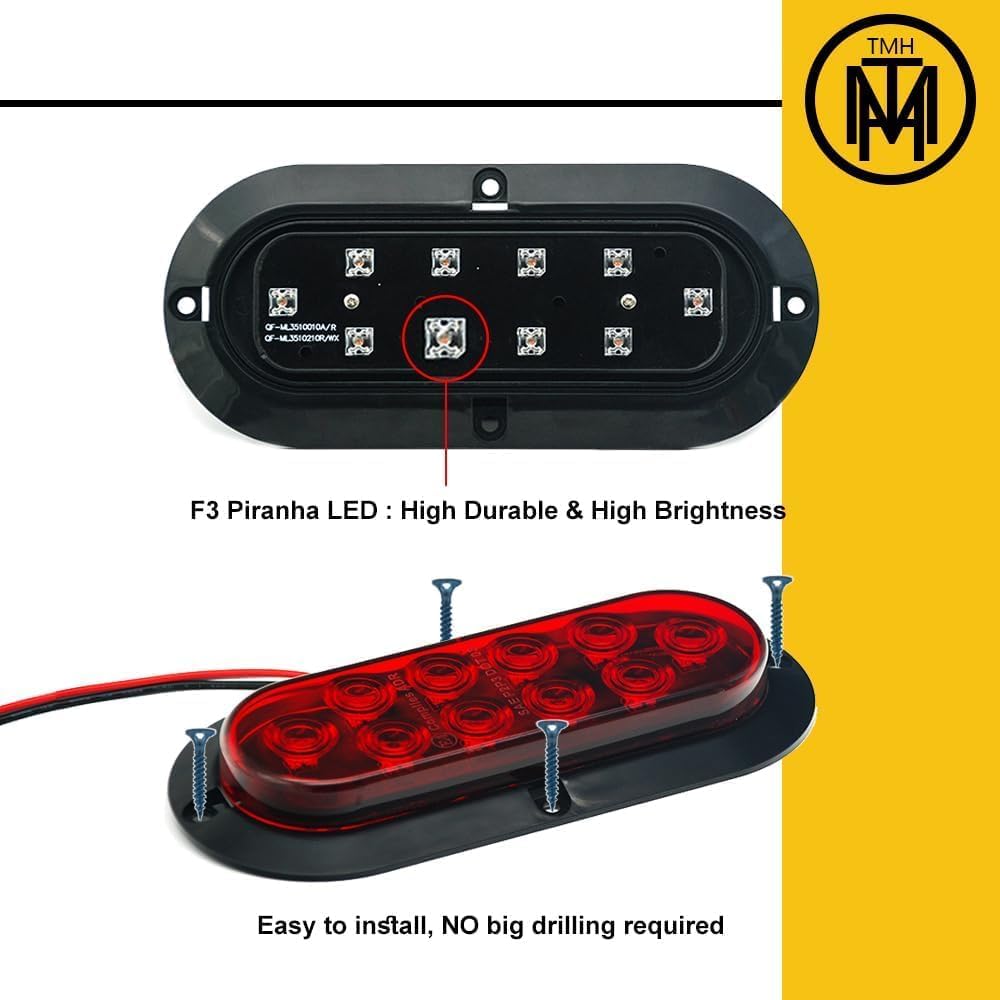 TMH wiring view with three-wire connection for easy 12V installation