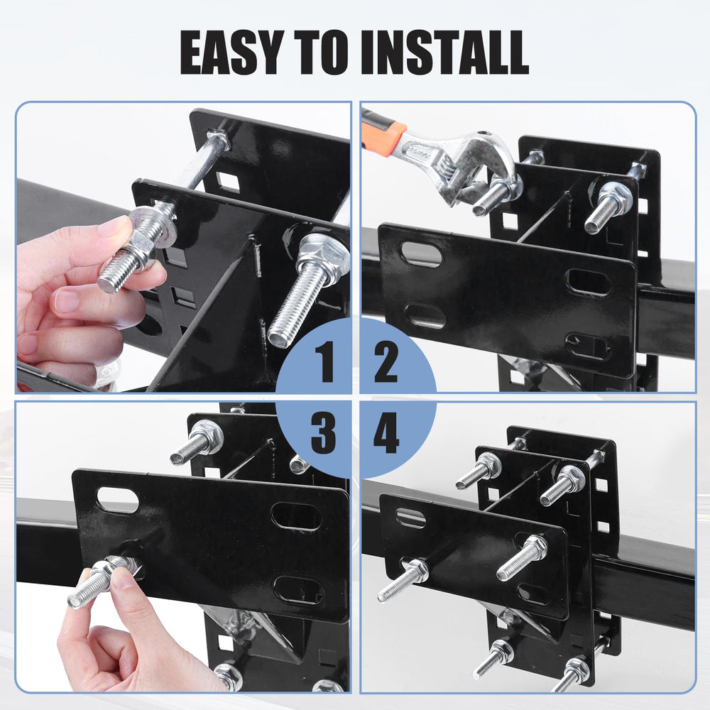 TNCZHYLX assortment of bolts and hardware illustrating easy no-drill installation benefit