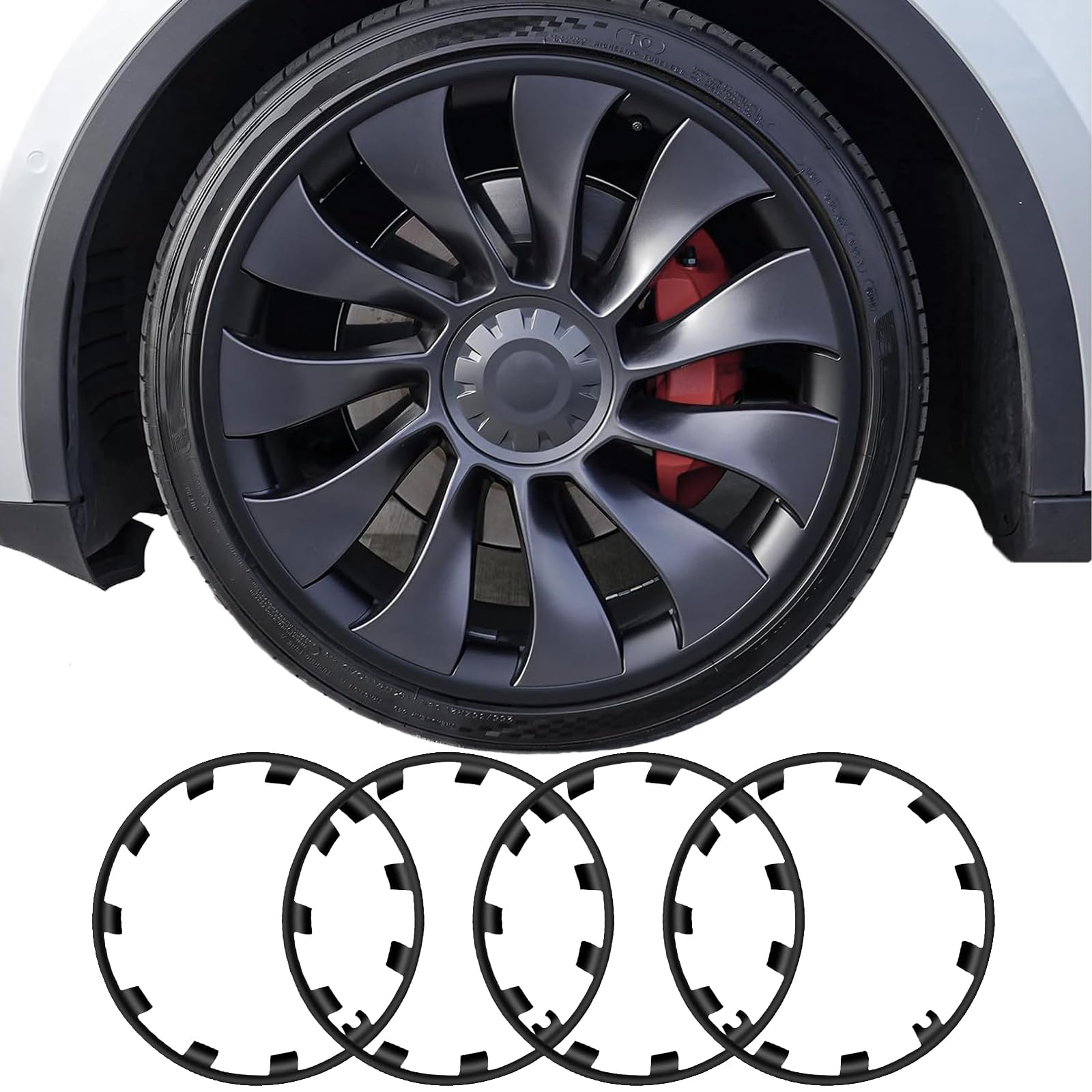 TNIRV front view of rim protector showing fit and clean finish benefiting curb protection