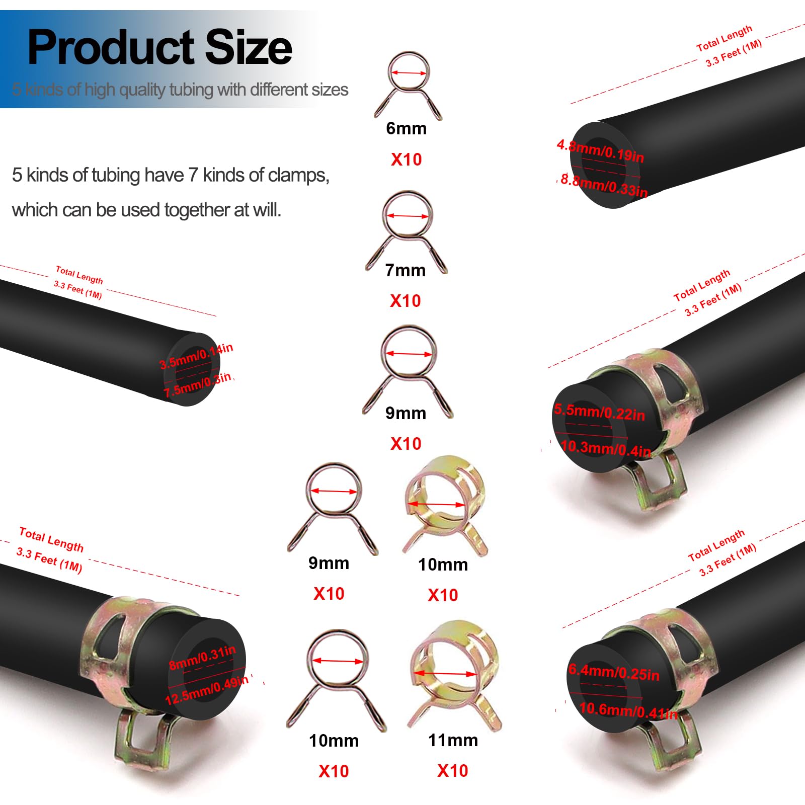Tnisesm hose texture close-up showing smooth durable surface for longer life