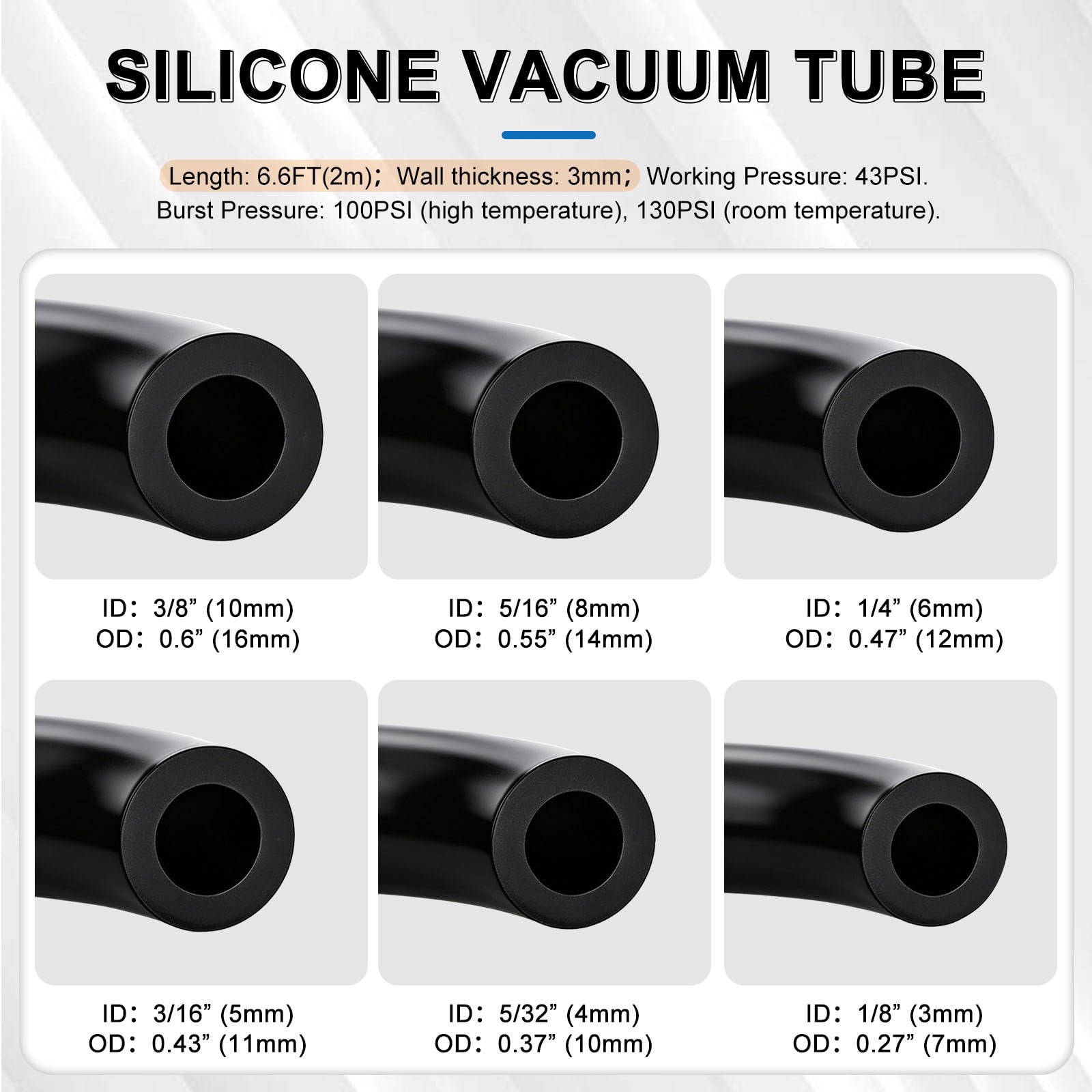 Tnisesm assorted nylon connectors laid out to speed fitting selection