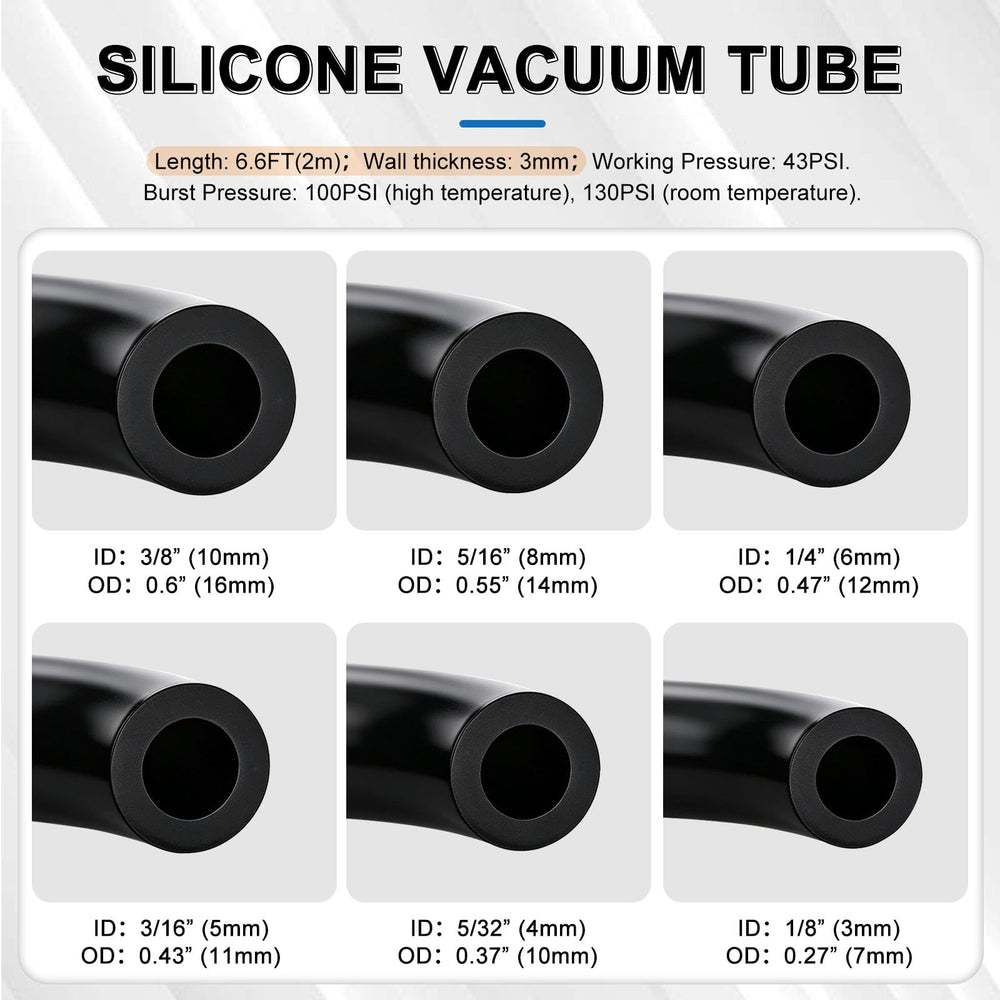 Tnisesm assorted nylon connectors laid out to speed fitting selection