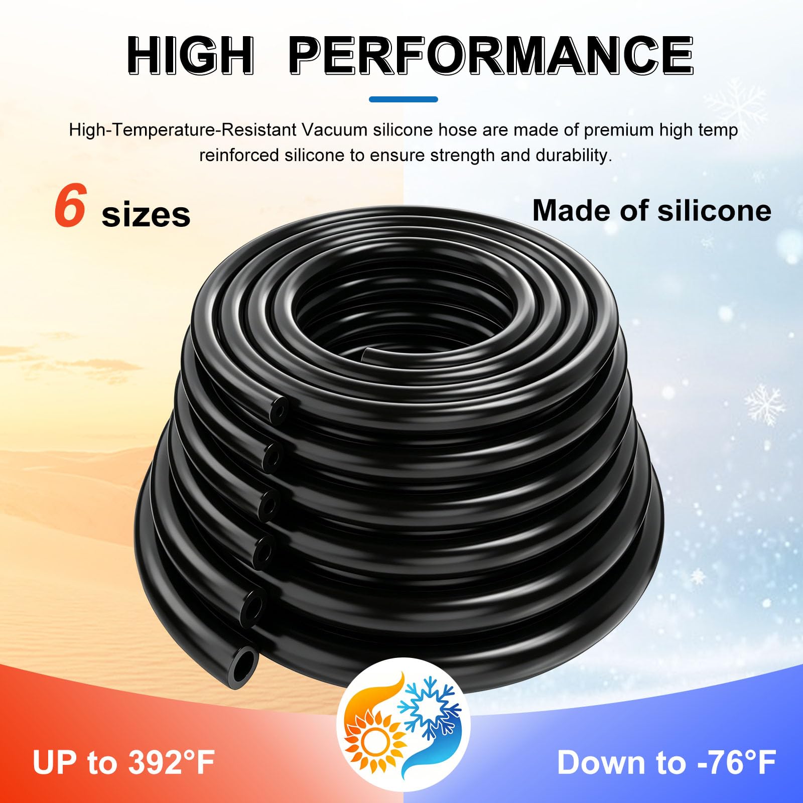 Tnisesm hose length beside ruler to show 6.6 ft scale for cuts