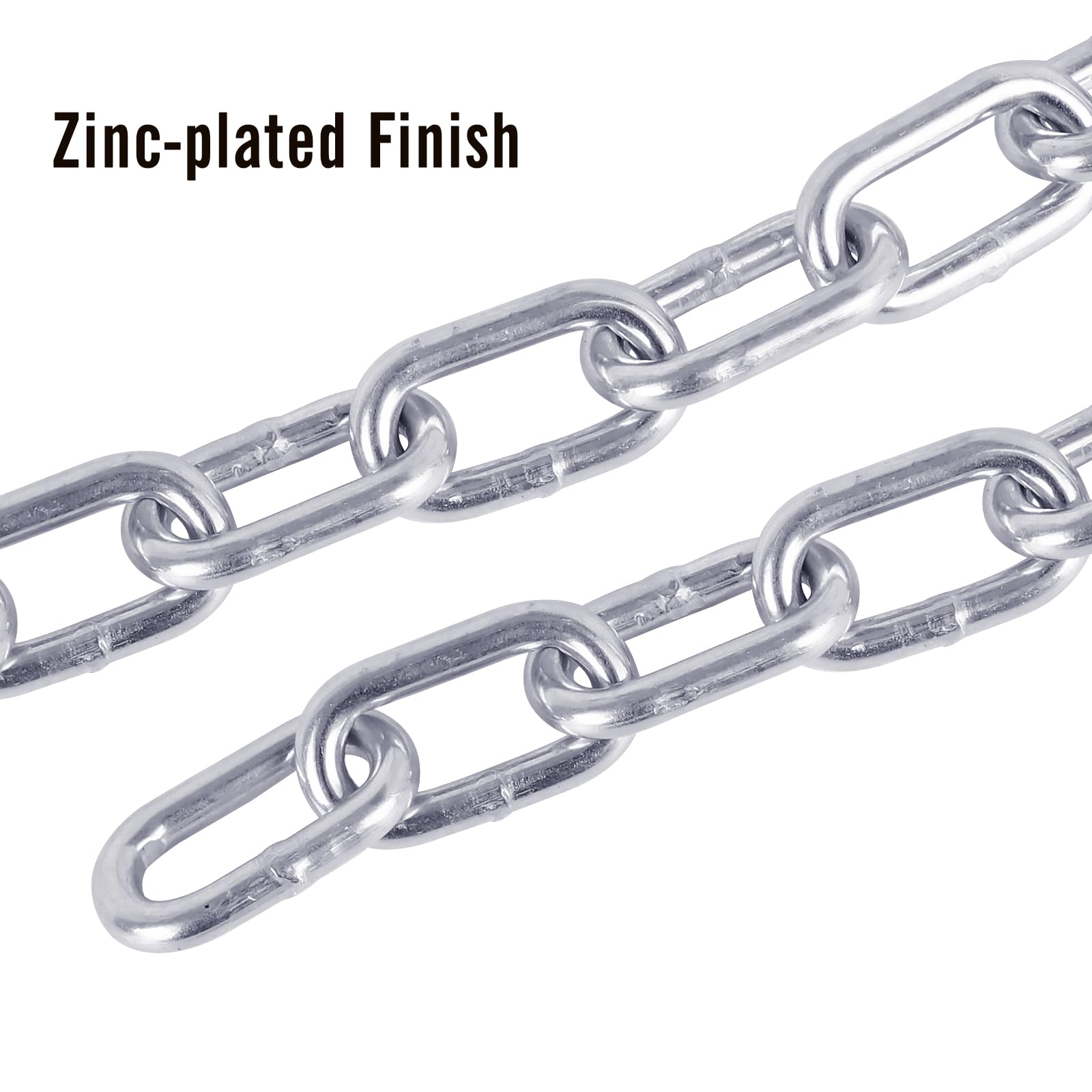Tnyeobae macro of chain links texture demonstrating zinc coating corrosion protection