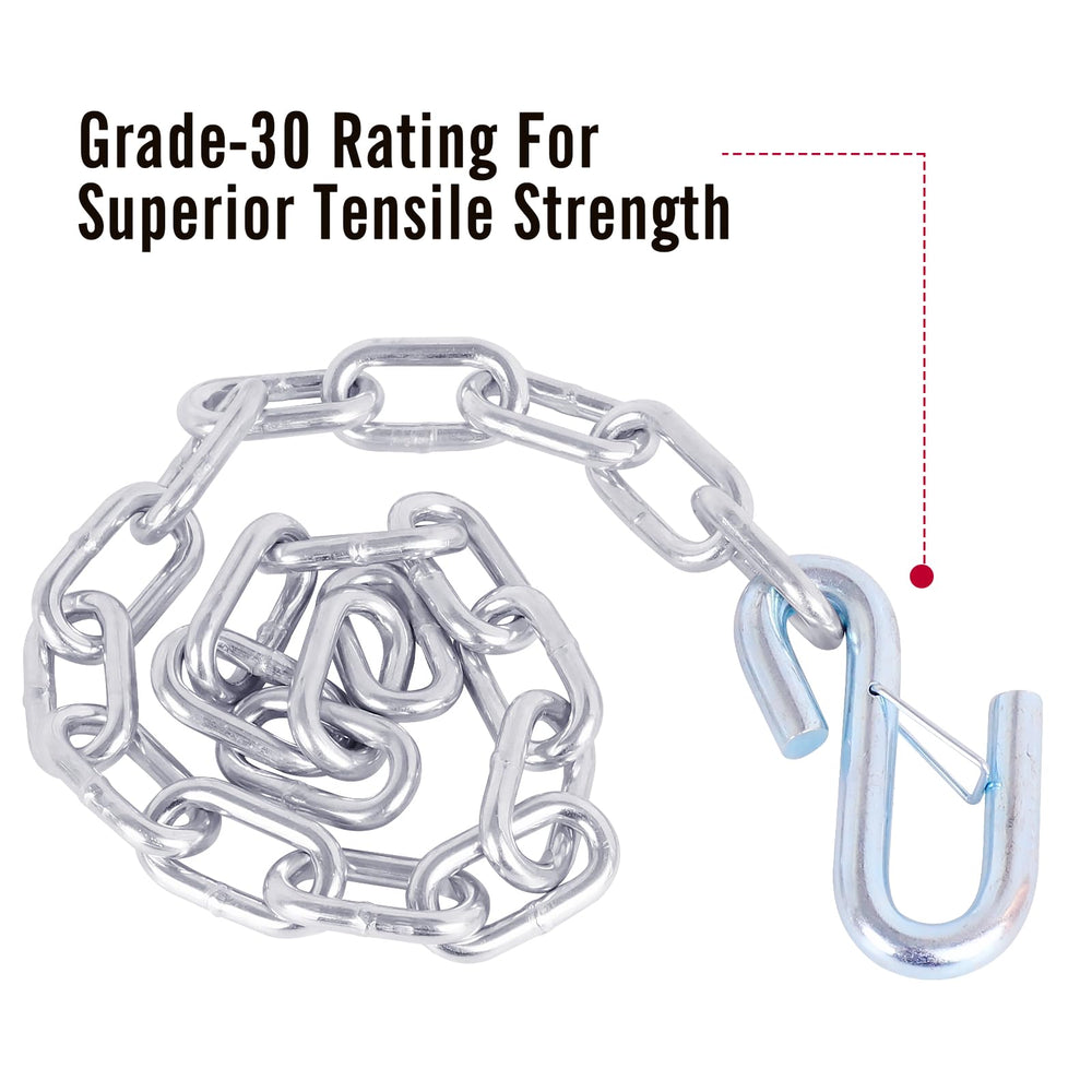 Tnyeobae chain laid next to ruler showing 27-inch reach for proper fit