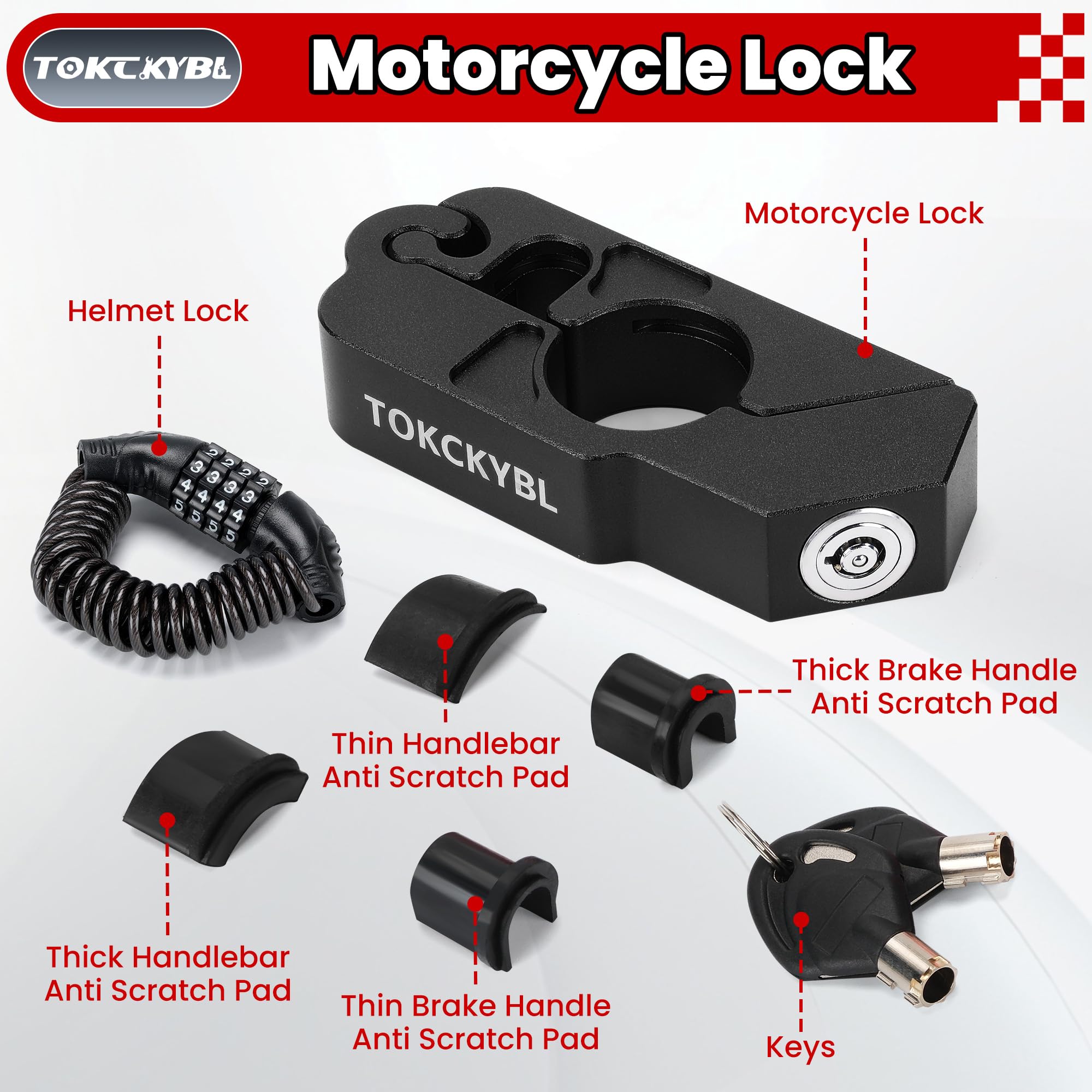 TOKCKYBL packaging and included keys ready for immediate installation