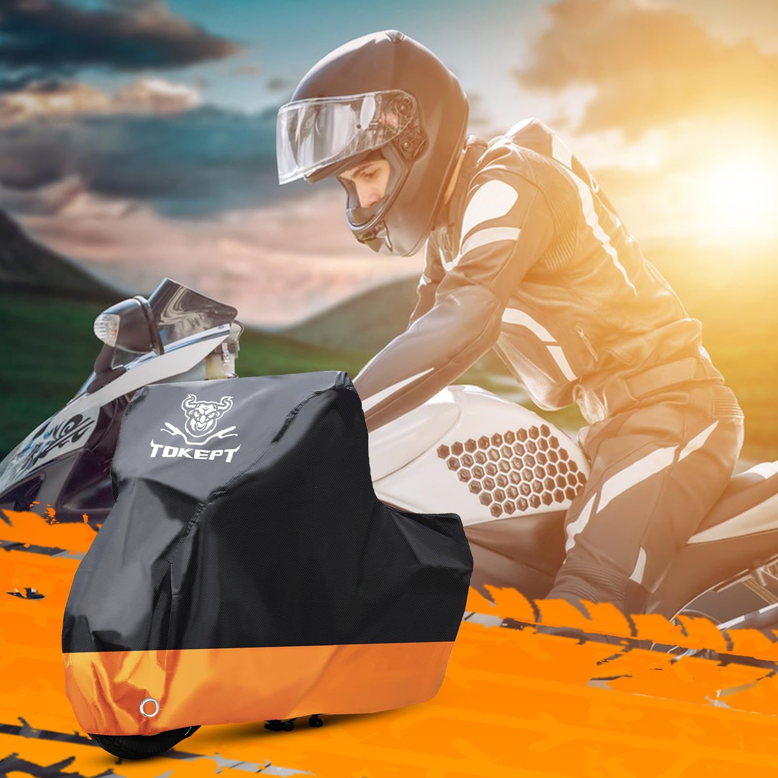 Tokept elastic hems front and rear ensuring snug fit and reduced exposure to rain